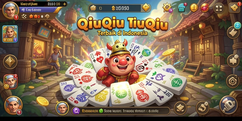 Tangkapan layar gameplay QiuQiu yang seru di 8ID.