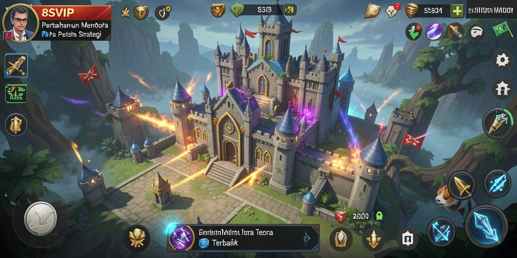 Gameplay menegangkan dengan menara dan musuh yang beragam di 8SVIP.