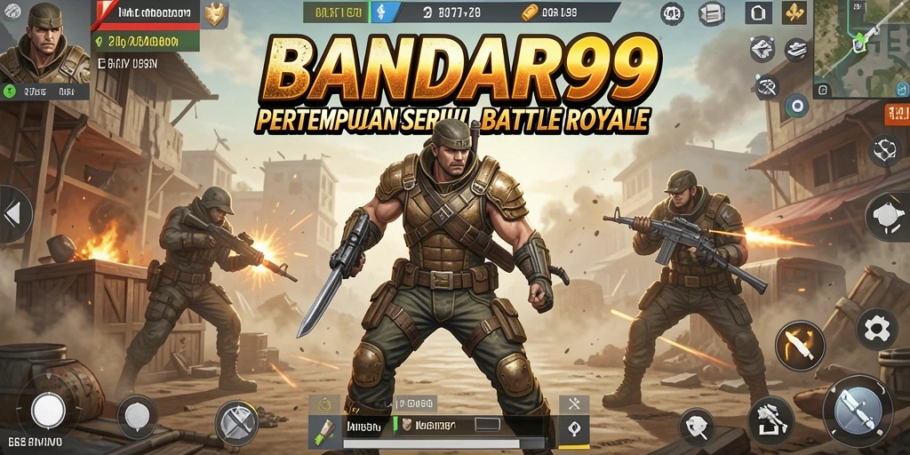 Gameplay mendebarkan dalam pertempuran Battle Royale yang intens.