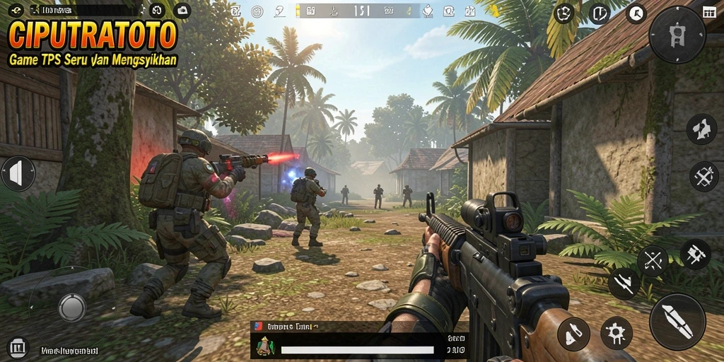 Tampilan gameplay seru dari CIPUTRATOTO dalam aksi TPS.