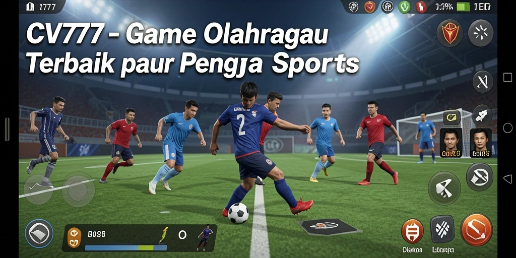 Screenshot utama CV777 menampilkan aksi seru dalam game olahraga.