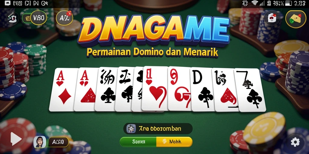 Screenshot permainan DANAGAME menampilkan gameplay Domino yang seru.