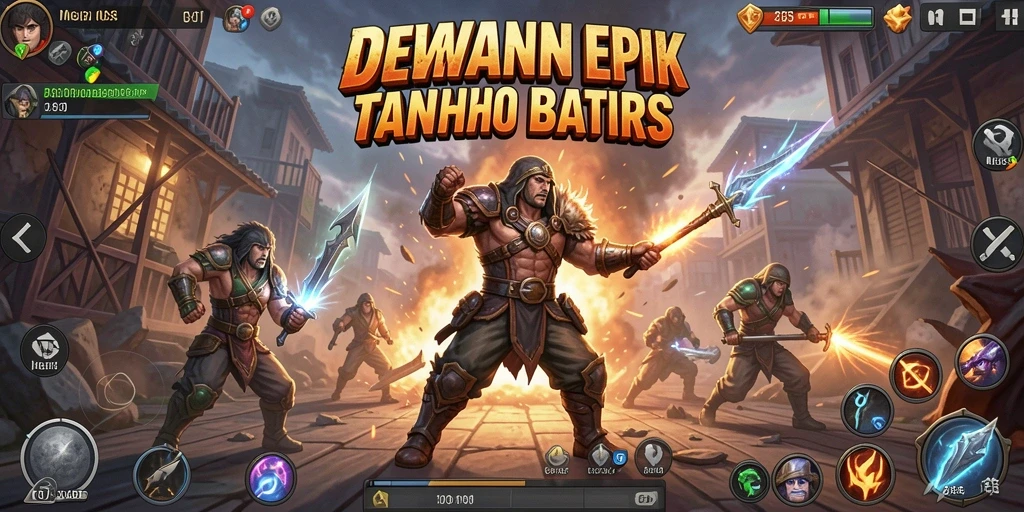 Gameplay seru DEWANUSA dengan karakter bertarung.