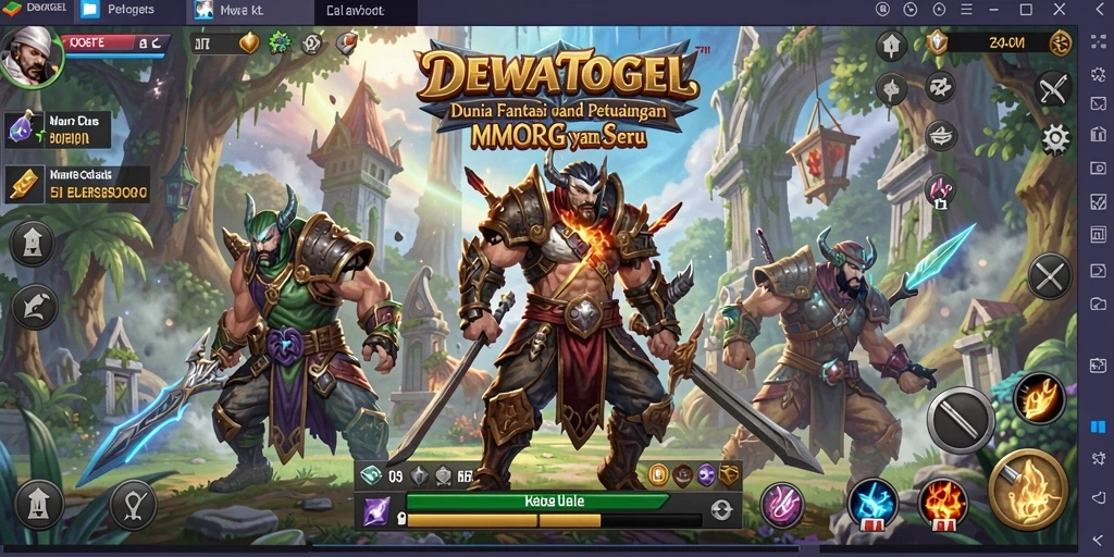 Tampilan gameplay seru dan interaksi antar pemain di DEWATOGEL.