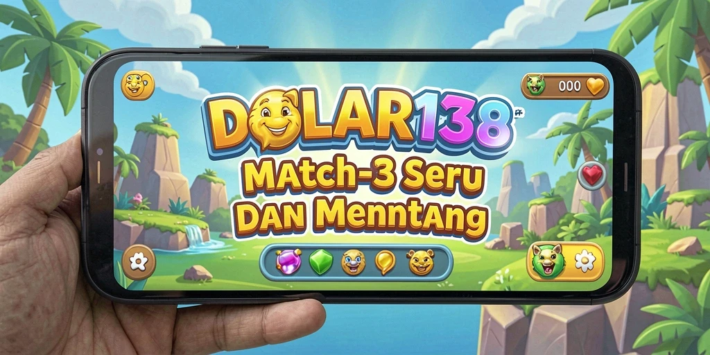Tangkapan layar DOLAR138 menampilkan aksi permainan Match-3 yang menyenangkan.
