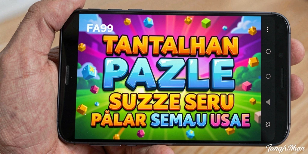 Tampilan gameplay seru dan menantang di FA99 dengan berbagai puzzle.