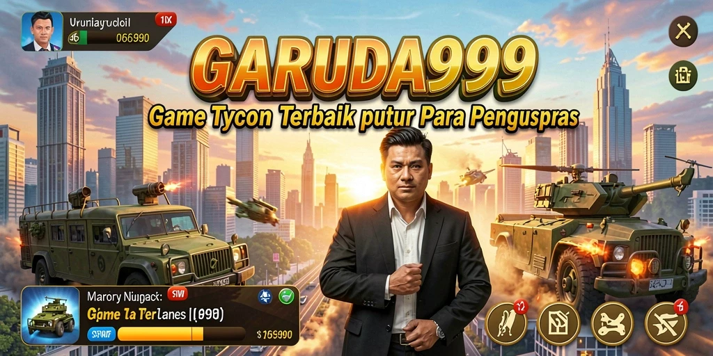 Screenshot gameplay GARUDA999 yang menampilkan manajemen bisnis yang seru.