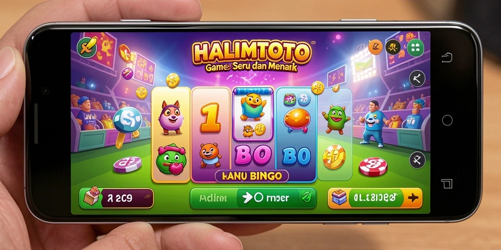 Tampilan gameplay menarik dari HALIMTOTO yang mendebarkan.