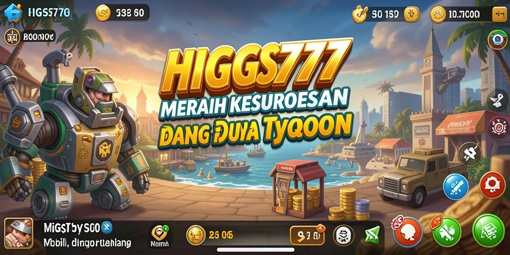 Tampilan gameplay HIGGS777 yang menakjubkan dan interaktif.