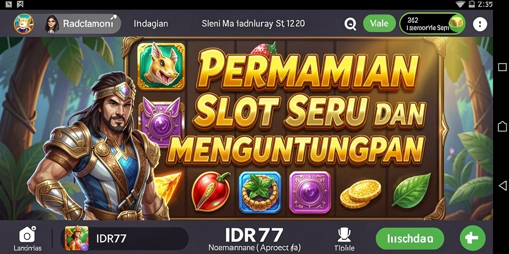Tampilan gameplay IDR77 yang menarik dan mendebarkan.