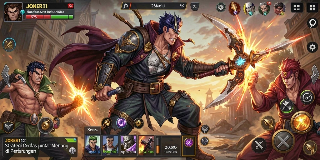Screenshot dari gameplay JOKER11 dengan taktik menarik.