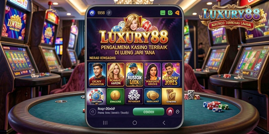Screenshot utama LUXURY88 menampilkan gameplay Kasino yang seru dan interaktif.