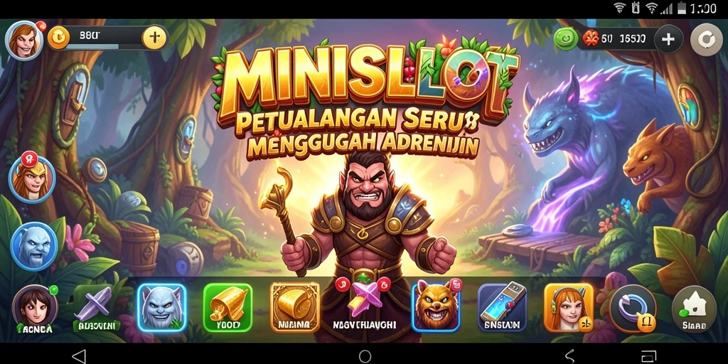 Screenshot gameplay MINISLOT yang menampilkan petualangan mendebarkan.