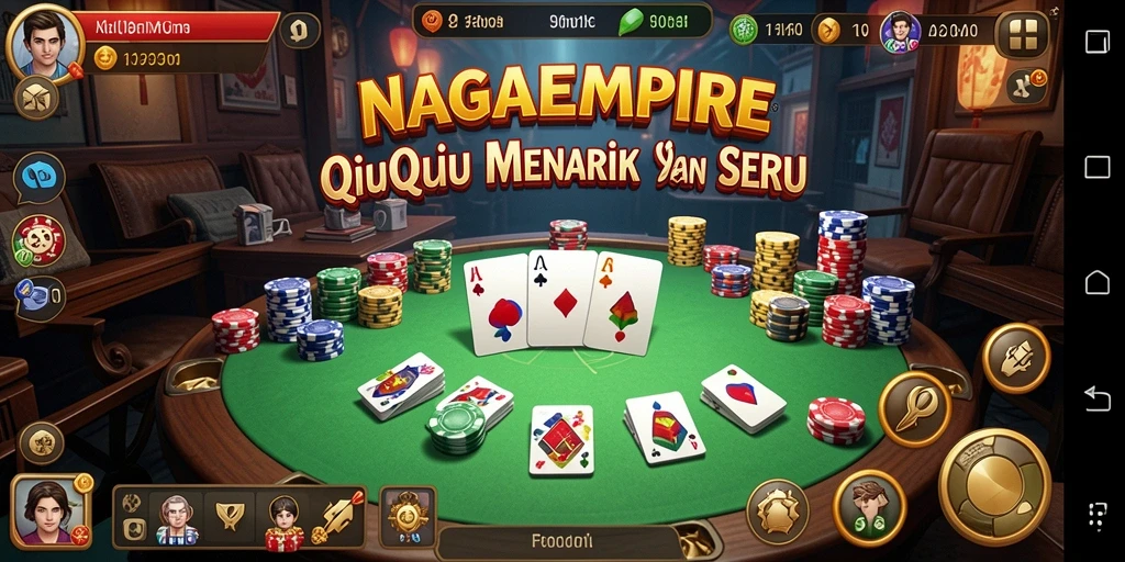 Screenshot NAGAEMPIRE menunjukkan keseruan gameplay QiuQiu.