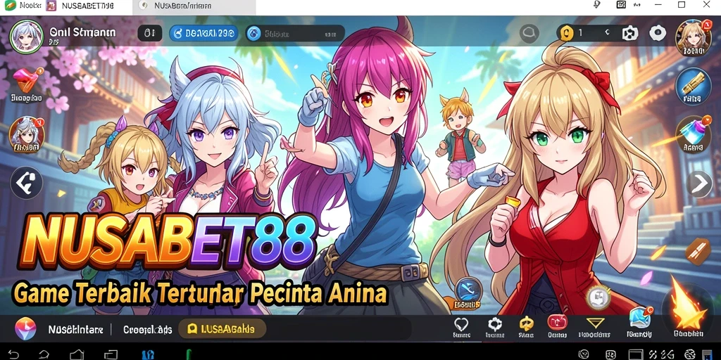 Tampilan gameplay NUSABET88 yang memukau dengan karakter Anime.