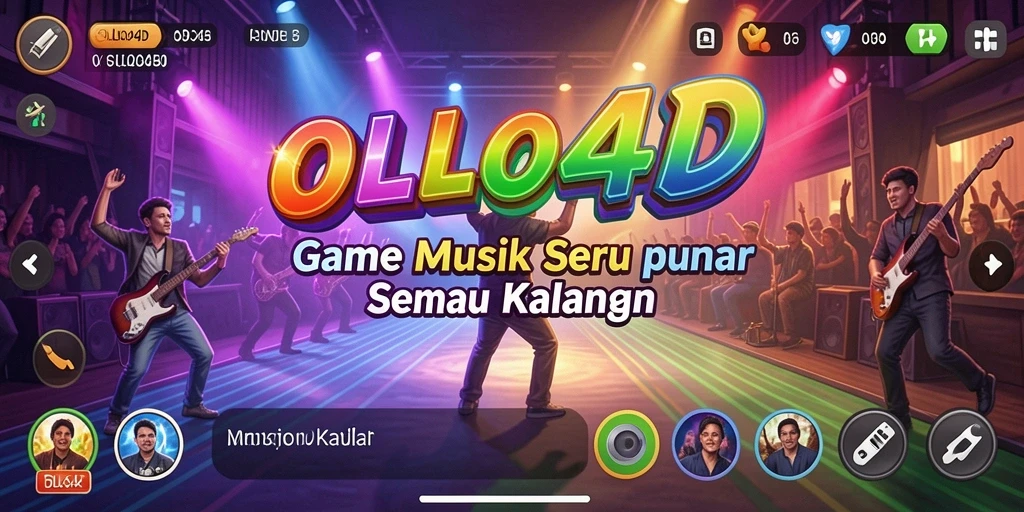 Screenshot gameplay OLLO4D menunjukkan pengalaman bermain musik yang mendalam.