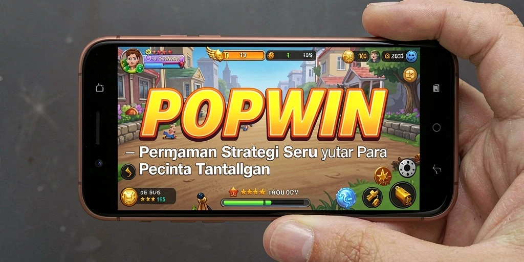 Tampilan menarik dari gameplay POPWIN yang menantang dan memikat.