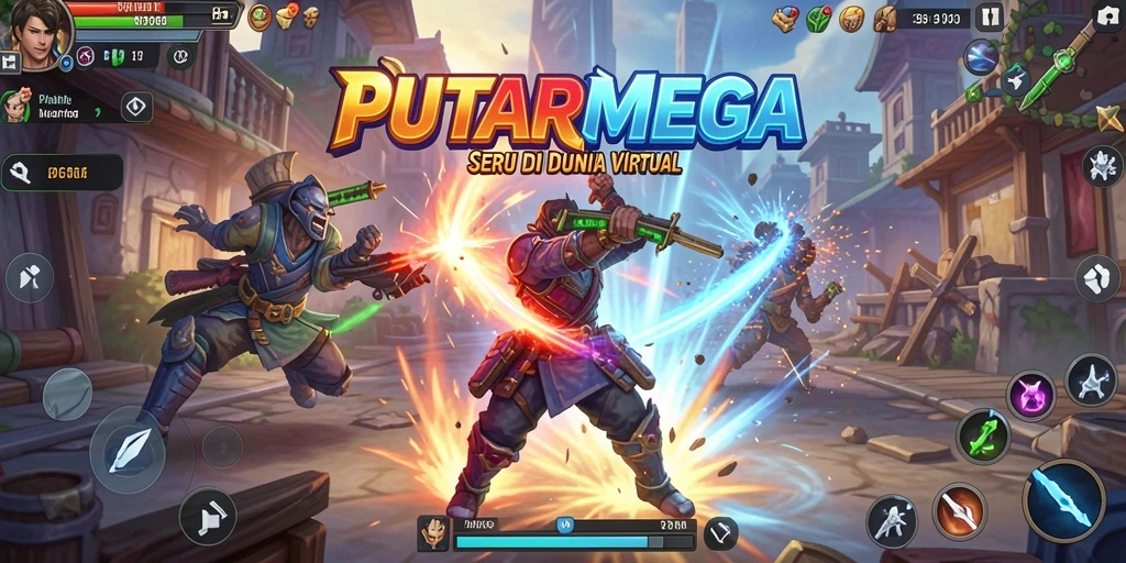 Tampilan seru gameplay Fighting PUTARMEGA dengan aksi mendebarkan.