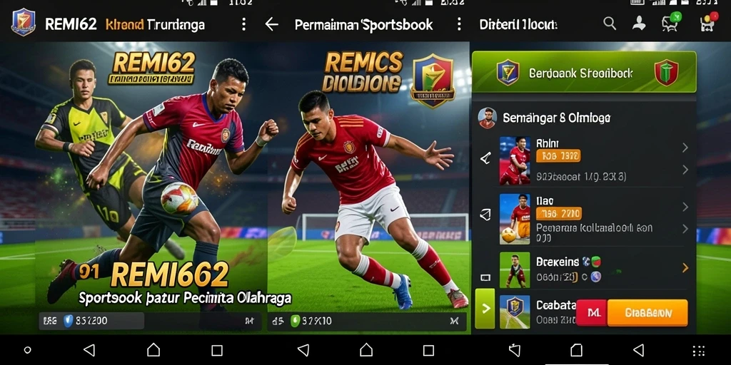 Tampilan menarik dari gameplay Sportsbook di REMI62.