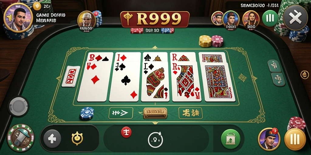 Tangkapan layar menunjukkan serunya gameplay domino RR999.