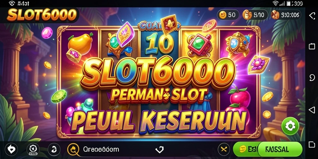 Tampilan menarik dari gameplay SLOT6000 yang mengasyikkan.