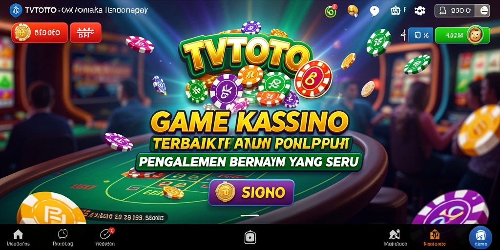 Gameplay menarik dalam aplikasi TVTOTO yang menawarkan keseruan kasino.